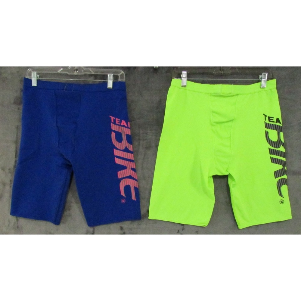2 BIKE Team Winners Wear Men's Activewear Compression Shorts Nylon Spandex Large